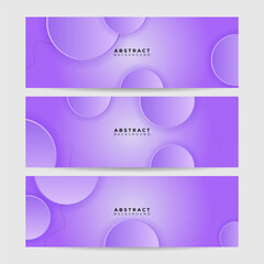 Vector abstract graphic design banner pattern background template. Purple violet abstract banner background