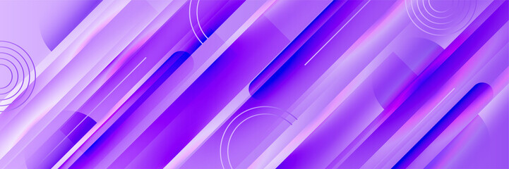 Vector abstract graphic design banner pattern background template. Purple violet abstract banner background