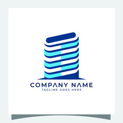 Architecture building  logo design template real estate services