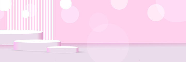 Vector abstract graphic design banner pattern background template. Pink abstract banner background