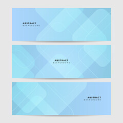 Fototapeta premium Vector abstract graphic design banner pattern background template. Blue abstract banner background