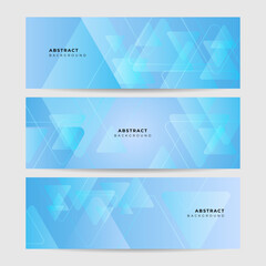 Vector abstract graphic design banner pattern background template. Blue abstract banner background