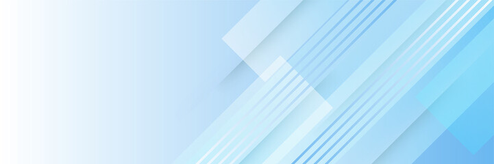 Obraz premium Vector abstract graphic design banner pattern background template. Blue abstract banner background