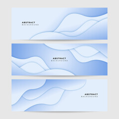 Vector abstract graphic design banner pattern background template. Blue abstract banner background