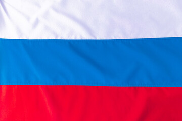 Russian National Flag, fabric material