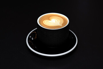 Cap of coffee brown and tasty