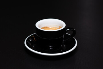 Cap of coffee brown and tasty
