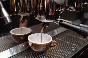 Make cap of coffee brown and tasty