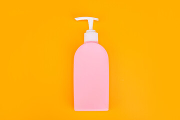 presenting soap dispenser product. unbranded sanitizer advertisement.