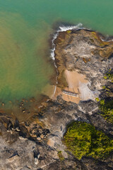 Imagens aéreas do morro da pescaria e passeio de canoa havaiana no final da praia do morro, uma ótima forma de conhecer praias desertas e lugares paradisíacos em Guarapari.