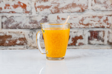 Hot drink with sea buckthorn