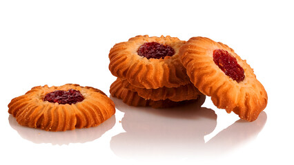 Cookies on a white background