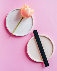 Different types and shapes of nail files