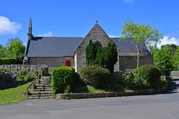 Fototapeta na wymiar Port Manech; France - may 16 2021 : Saint Nicolas chapel