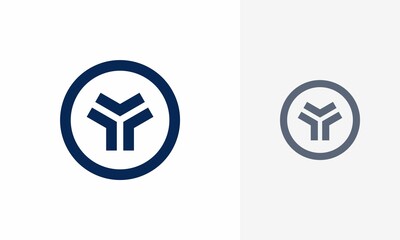 Obraz premium Letter Y logo. Icon design. Template elements. Geometric abstract logos