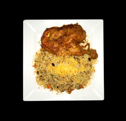Arabic food and Persian cuisine on isolated background