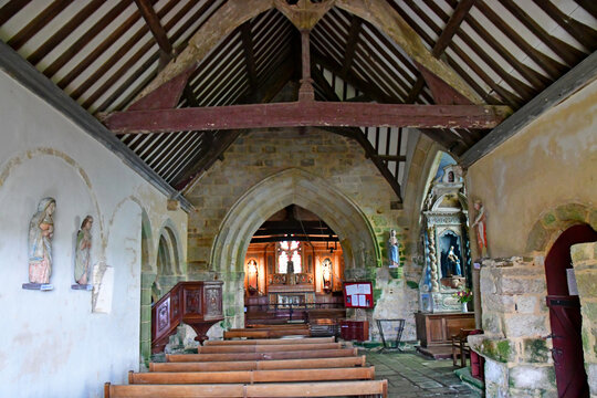 Pouldreuzic, France - May 16 2021 : Penhors Chapel