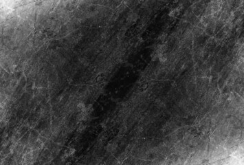 Scratches dark gray concrete surface with grunge texture