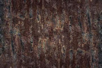 Rustic abandoned old iron sheet for texture background