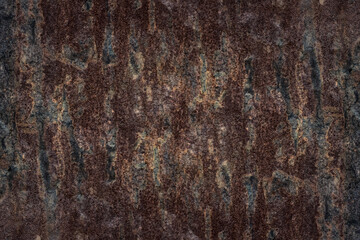 Rustic abandoned old iron sheet for texture background