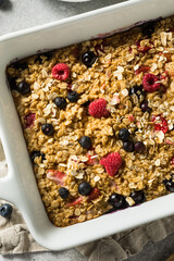 Homemade Sweet Baked Oatmeal Casserole