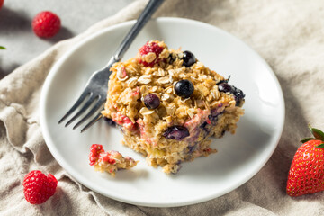 Homemade Sweet Baked Oatmeal Casserole