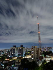 Fototapeta na wymiar São Paulo, Brasil: vista noturna dos bairros Perdizes, Pompéia e Vila Madalea