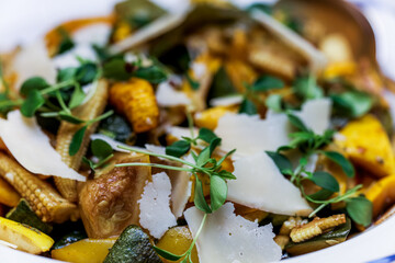 restaurant food on non isolated background 