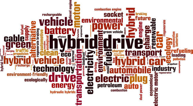 Hybrid drive word cloud