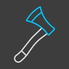 Garden ax isolated vector icon