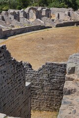 Excavations of buildings and things in the ancient city Salona between Solin and Split, Croatia, Europe