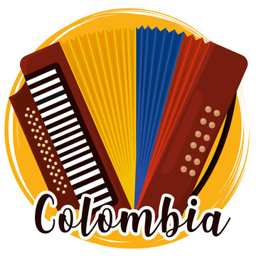 Isolated accordion musical instrument Colombia Vector illustration vector  de Stock | Adobe Stock