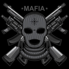 mafia logo vector - obrazy, fototapety, plakaty