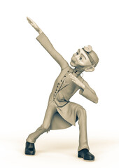 old doctor cartoon is doing a hip hop pose