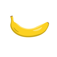 Banana Flat Illustration. Clean Icon Design Element on Isolated White Background