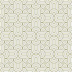 Seamless geometric ornament . Brown color thin lines .