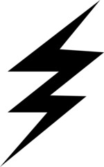 Thunder and Bolt Lighting Flash Iconst. Flat Style on white Background. Vector 2.eps