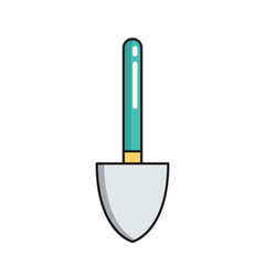 Shovel simple gardening icon in trendy line style isolated on white background for web apps and mobile concept. Illustration