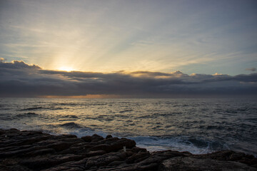 Obraz premium Seascape view of the south coast of South Africa