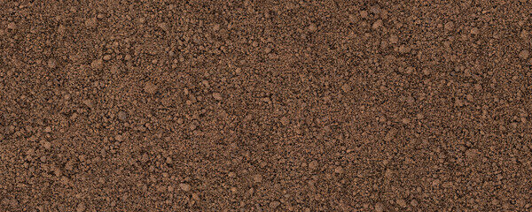 brown soil texture, top view. organic ground background