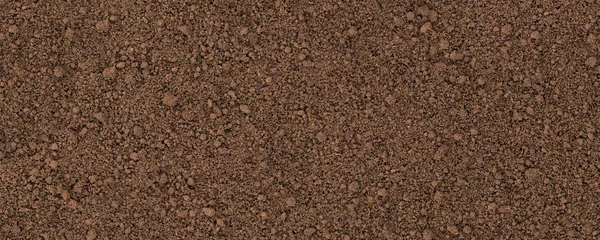 Poster brown soil texture, top view. organic ground background © dmitr1ch