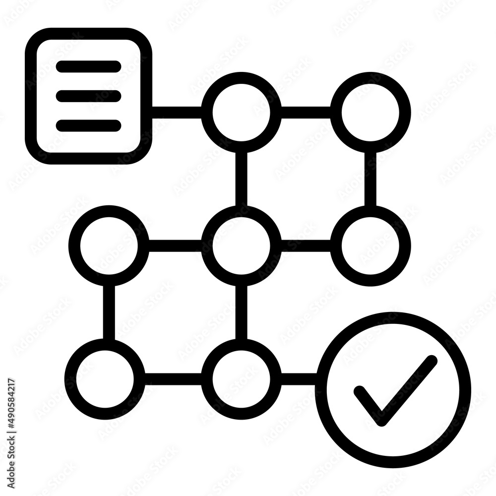 Poster workflow manager icon outline vector. work system. web plan