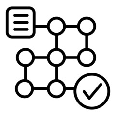 Workflow manager icon outline vector. Work system. Web plan