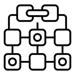 Teamwork process icon outline vector. Work project. Manager marketing