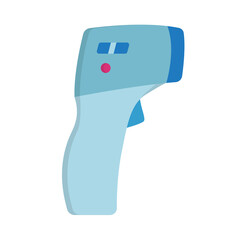 Medical Thermometer Simple Icon on white. Illustration