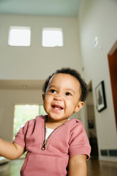 African baby laughing