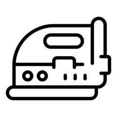 Iron machine icon outline vector. Laundry board. Steam electric