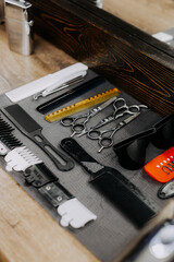 Barber shop tools and work process