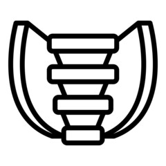 Biker gear icon outline vector. Motorcycle equipment. Bike part