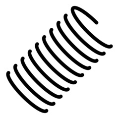 Bike spring icon outline vector. Bike equipment. Gear part
